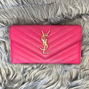 Yves Saint Laurent Matelasse Flap Wallet